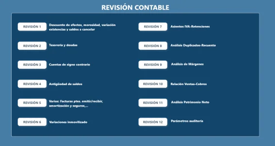 Módulo de revisión contable de BiAudit con revisiones contables y alertas